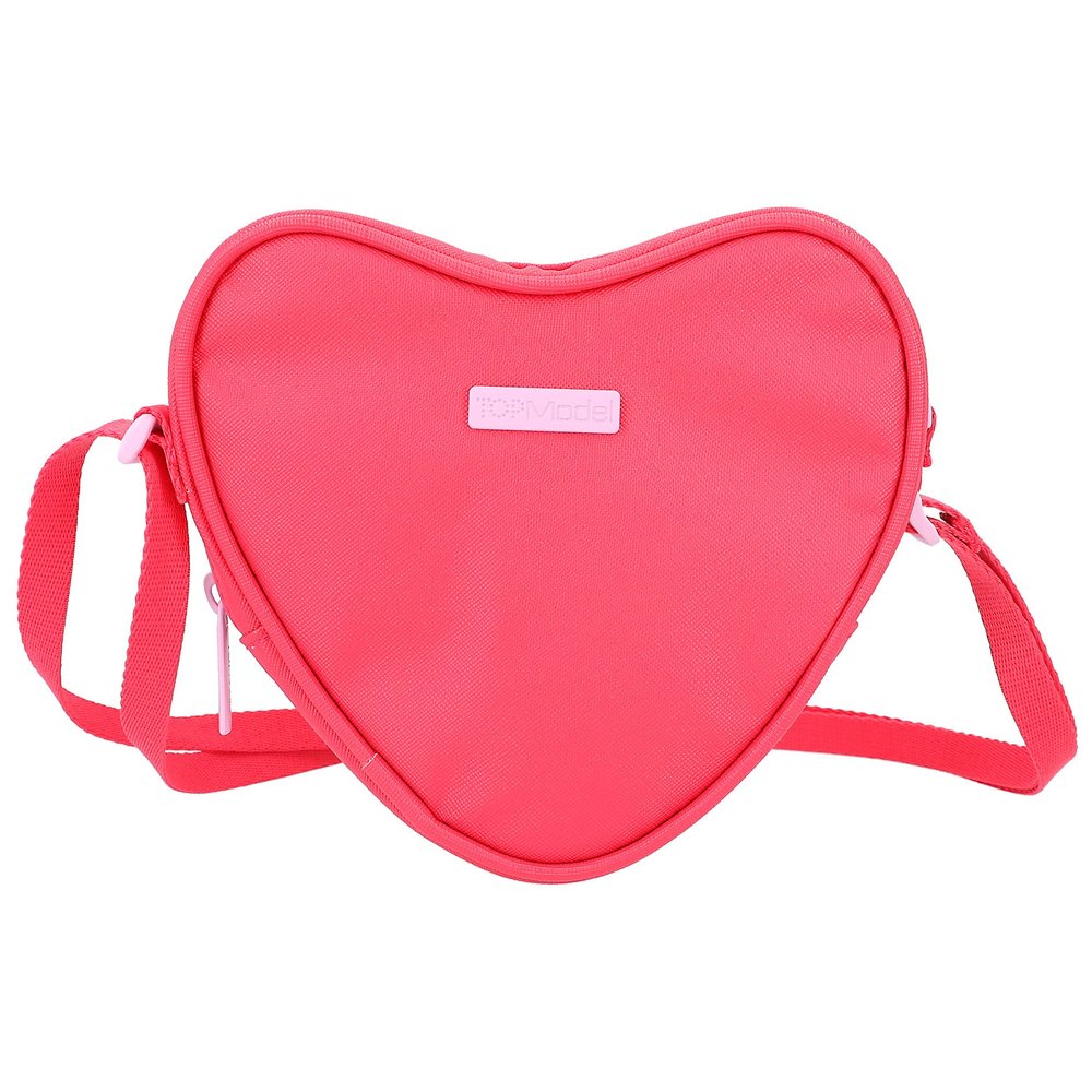 Depesche 12257 TOPModel One Love Heart Bag for Children, Red Bag with Adjustable Shoulder Strap and Front Compartment