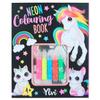 Depesche 12169 Ylvi Colouring Book Set with 25 Pages to Create Imaginative Motifs, Includes 5 Neon Fibre-Tip Pens and Sticker Sheet in Gold, Multicoloured view 1