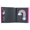Depesche 12169 Ylvi Colouring Book Set with 25 Pages to Create Imaginative Motifs, Includes 5 Neon Fibre-Tip Pens and Sticker Sheet in Gold, Multicoloured view 3