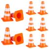 jojofuny Mini Traffic Cones and Road Street Signs Toys Educational Construction Traffic Barricade Set for Kids Interactive Cognitive Toy for Early Safety Learning and Pretend Play view 1