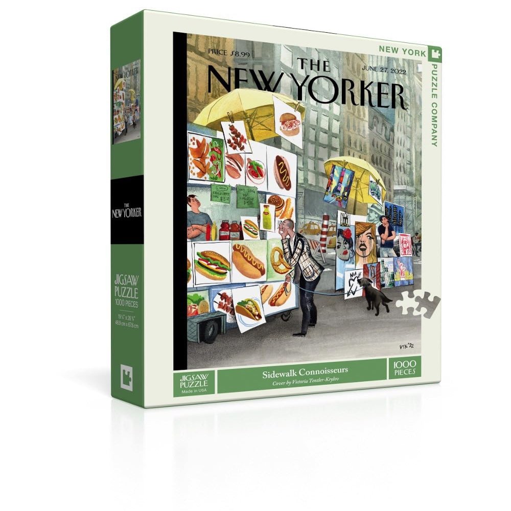 New York Puzzle Company - New Yorker Sidewalk Connoisseurs - 1000 Piece Jigsaw Puzzle for Family Game Nights by Victoria Tentler-Krylov