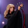 Barbie Music Series Doll, Stevie Nicks Collectible Wearing Velvety Black Dress with Tambourine Accessory & Doll Stand view 4