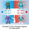 Fisher-Price Imaginext DC Super Friends Batman Toys, Color Changers 3-Piece Figure Set with Mr. Freeze for Preschool Kids Ages 3+ Years view 4