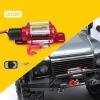 1.9 Beadlock Wheels,RC Winch,1/10 Scale RC Metal Steel RC Crawler Winch RC Model Vehicle Winch with Remote Controller for Traxxas HSP Redcat Tamiya Axial SCX10 D90 HPI 1:10 RC Crawler Climbing Cars view 4