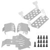 Akozon Skid Plate, Upgrades, Armor Skid Plate for Bronco 2021-4 82056-4 RC Car 5 Pcs Stainless Steel Chassis view 1