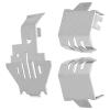 Akozon Skid Plate, Upgrades, Armor Skid Plate for Bronco 2021-4 82056-4 RC Car 5 Pcs Stainless Steel Chassis view 2