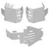 Akozon Skid Plate, Upgrades, Armor Skid Plate for Bronco 2021-4 82056-4 RC Car 5 Pcs Stainless Steel Chassis view 3