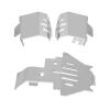 Akozon Skid Plate, Upgrades, Armor Skid Plate for Bronco 2021-4 82056-4 RC Car 5 Pcs Stainless Steel Chassis view 4