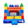Crossover Building Blocks Inflatable Bounce House for Kids and Toddlers, 13 x 12 x 14.5 Foot Bouncy Jump Castle Backyard Jumper, Commercial-Grade Vinyl, with Blower, Stakes and Storage Bag view 1