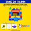 Crossover Building Blocks Inflatable Bounce House for Kids and Toddlers, 13 x 12 x 14.5 Foot Bouncy Jump Castle Backyard Jumper, Commercial-Grade Vinyl, with Blower, Stakes and Storage Bag view 4