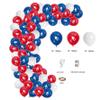 Saginaw Valley State University Blue Red and White Balloons Garland Kit, 120 Piece Blue Red and White Balloons Arch Kit for Graduation Decorations view 2
