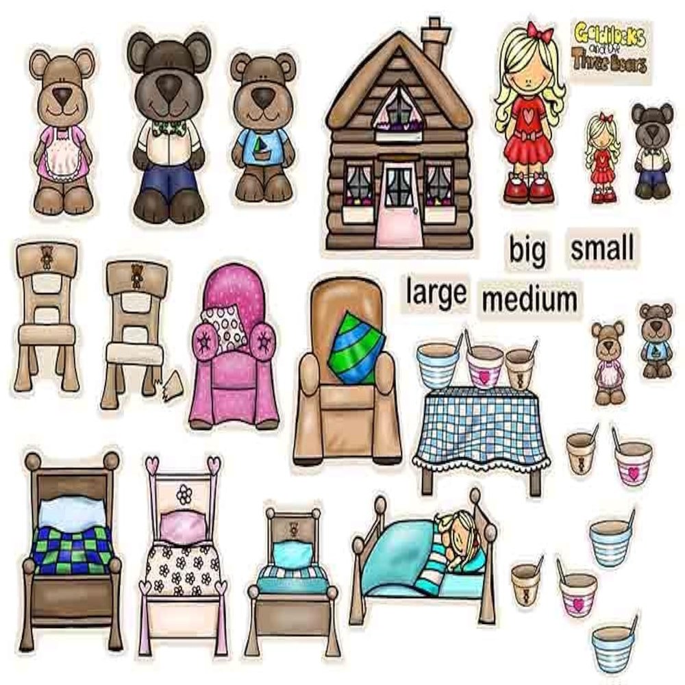 Goldilocks & The Three Bears Felt Figures Flannel Board Stories (Deluxe)