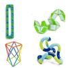 Fidget Stress Reliever Brain Teaser Dexterity Tactile Decompression 4 Pack Including a Twister Tactile Fidget view 1