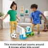 Fisher-Price Preschool Toy Goaldozer Electronic Soccer Game with Net Lights Sounds & Motorized Motion for Sports Play Kids Ages 3+ Years view 3