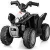 OLAKIDS Kids Ride On ATV, 6V Electric Vehicle for Toddlers, 4 Wheeler Battery Powered Motorized Quad Toy Car for Boys Girls with LED Lights, Horn (Black) view 1
