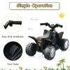 OLAKIDS Kids Ride On ATV, 6V Electric Vehicle for Toddlers, 4 Wheeler Battery Powered Motorized Quad Toy Car for Boys Girls with LED Lights, Horn (Black) view 4