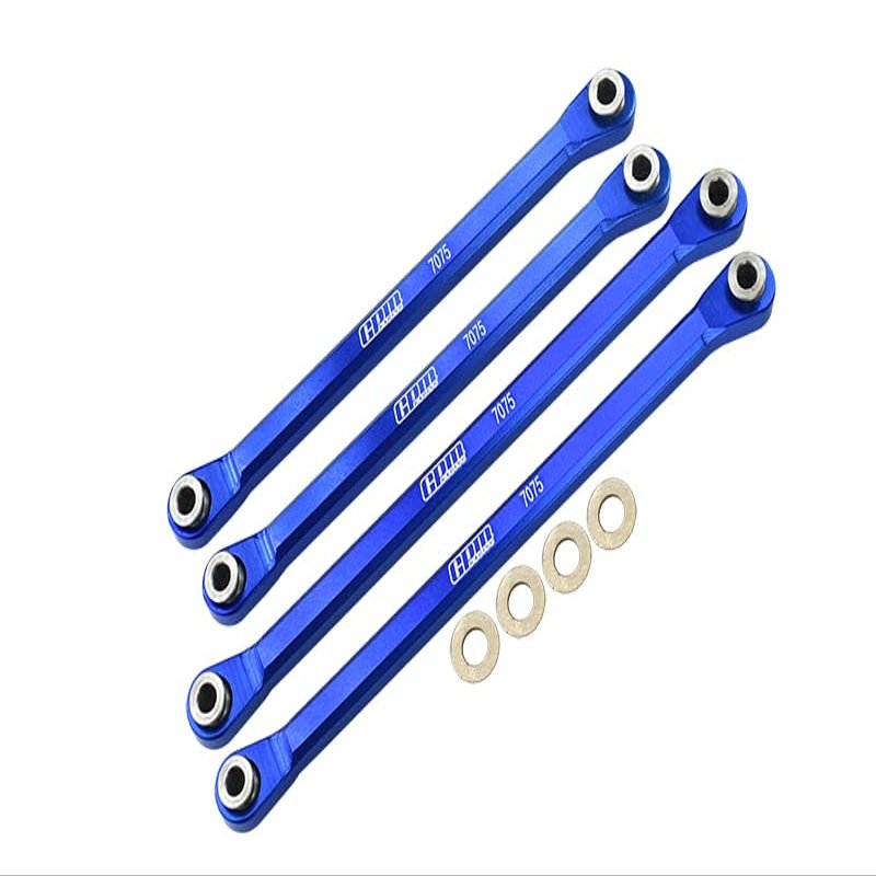 Axial 1/18 UTB18 Capra 4WD Unlimited Trail Buggy AXI01002 Upgrades Aluminum 7075-T6 Front Lower & Rear Lower Chassis Links Parts - Blue