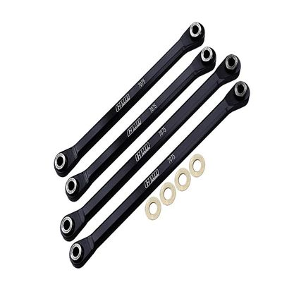Axial 1/18 UTB18 Capra 4WD Unlimited Trail Buggy AXI01002 Upgrades Aluminum 7075-T6 Front Lower & Rear Lower Chassis Links Parts - Black