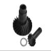 Medium Carbon Steel Front Or Rear Bevel Gear Set 12T/24T for Traxxas 1:18 TRX4M Ford Bronco Crawler 97074-1 / TRX4M Land Rover Defender 97054-1 / TRX4M K10 High Trail Crawler 97064-1 Upgrades - Black view 2