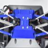 Axial 1/18 UTB18 Capra 4WD Unlimited Trail Buggy AXI01002 Upgrade Parts Aluminum 7075-T6 Chassis Skid Plate - Silver view 4