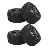 RiToEasysports RC Car Tires, 4PCS Rubber Tires for Maxx/Arrma Kraton 1/8 1/10 RC Car view 1