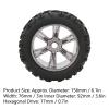 RiToEasysports RC Car Tires, 4PCS Rubber Tires for Maxx/Arrma Kraton 1/8 1/10 RC Car view 2