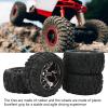 RiToEasysports RC Car Tires, 4PCS Rubber Tires for Maxx/Arrma Kraton 1/8 1/10 RC Car view 4
