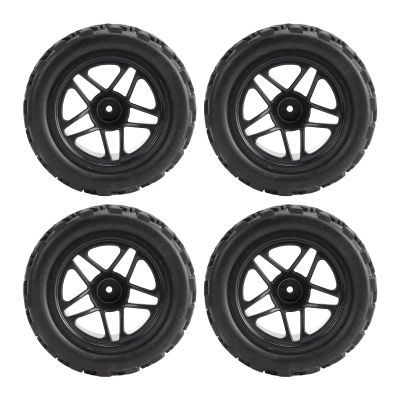 1/10 Scale RC Short Course Truck Tires, 4Pcs 1/10 Scale Short Course Truck Tires RC Wheels Tires for Slash 1/10 Remote Control Car