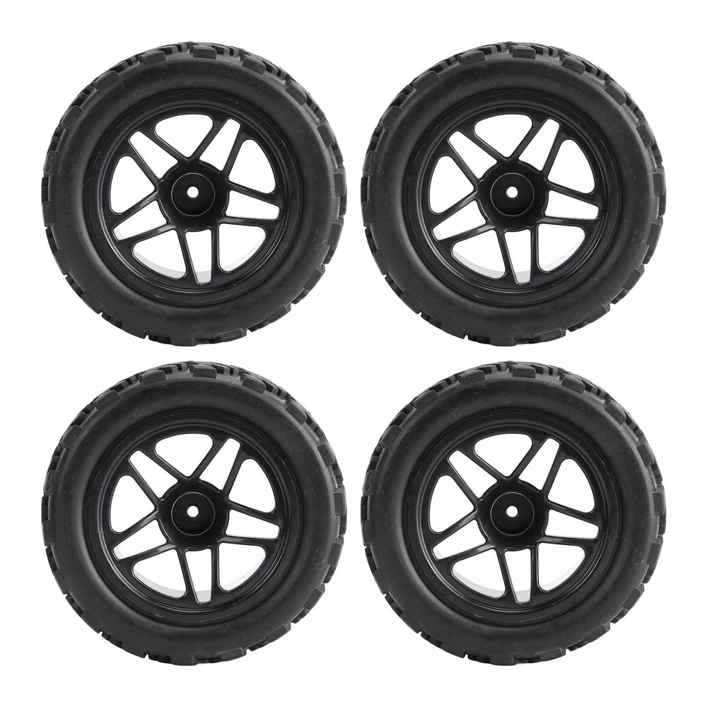 1/10 Scale RC Short Course Truck Tires, 4Pcs 1/10 Scale Short Course Truck Tires RC Wheels Tires for Slash 1/10 Remote Control Car