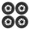 1/10 Scale RC Short Course Truck Tires, 4Pcs 1/10 Scale Short Course Truck Tires RC Wheels Tires for Slash 1/10 Remote Control Car view 1