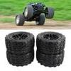 1/10 Scale RC Short Course Truck Tires, 4Pcs 1/10 Scale Short Course Truck Tires RC Wheels Tires for Slash 1/10 Remote Control Car view 4
