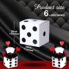 Tinlade 6 Pcs Dice Boxes 11 in Jumbo Vegas Casino Theme Party Decoration Big Vegas Decor Giant Table Top Cardboard Dice Casino Game Nights Prom Birthday Homies Party Supply Props(White) view 2