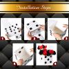 Tinlade 6 Pcs Dice Boxes 11 in Jumbo Vegas Casino Theme Party Decoration Big Vegas Decor Giant Table Top Cardboard Dice Casino Game Nights Prom Birthday Homies Party Supply Props(White) view 3