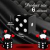 Tinlade 6 Pcs Dice Boxes 11 in Jumbo Vegas Casino Theme Party Decoration Big Vegas Decor Giant Table Top Cardboard Dice Casino Game Nights Prom Birthday Homies Party Supply Props(Black) view 2