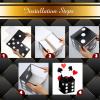 Tinlade 6 Pcs Dice Boxes 11 in Jumbo Vegas Casino Theme Party Decoration Big Vegas Decor Giant Table Top Cardboard Dice Casino Game Nights Prom Birthday Homies Party Supply Props(Black) view 3