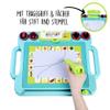 Simba Magnetic Drawing Board  Magnetic Magic Sketch Pad with Pen and Stamps, Reusable Writing and Drawing Tablet, Creative Learning Toy for Kids from 3 Years view 2