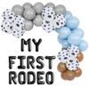 100% LIKED-First Rodeo Birthday Decorations Boy, My First Rodeo Banner, 1st Rodeo Party Favors, Texas Western First Rodeo Cowboy Balloon Arch Balloon Garland view 1