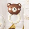 Foil Balloon Teddy Bear Rattle, balloon Teddy, foil balloons, baby shower decorations, Teddy rattle, teddy bear balloons, newborn decor view 2