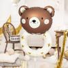 Foil Balloon Teddy Bear Rattle, balloon Teddy, foil balloons, baby shower decorations, Teddy rattle, teddy bear balloons, newborn decor view 3