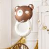 Foil Balloon Teddy Bear Rattle, balloon Teddy, foil balloons, baby shower decorations, Teddy rattle, teddy bear balloons, newborn decor view 4