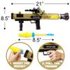 ArtCreativity Toy Rocket Launcher, RPG Gun with 3 Foam Rockets, Light Up Rocket Launcher Gun for Kids, Cool Sound, Vibration, & LED Effects, Military Pretend Play Bazooka Toys for Boys view 2