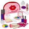 Little Girls' Play Makeup Set - Fake Makeup Kit with Cosmetic Bag & Accessories for 3+ Girls view 1