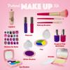 Little Girls' Play Makeup Set - Fake Makeup Kit with Cosmetic Bag & Accessories for 3+ Girls view 2