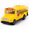 ArtCreativity Yellow School Bus Toy with Flashing Lights & Sound, Friction Powered 1/16 Scale School Bus Toy for Kids with 4 Sounds & Lights, Back & Side Doors Open, Easter Gifts for Kids Ages 3+ view 1