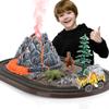 ArtCreativity Dinosaur Playset with Volcano Eruptions, Sounds & Wind-up Truck view 1