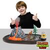 ArtCreativity Dinosaur Playset with Volcano Eruptions, Sounds & Wind-up Truck view 2