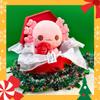 Pink Axolotl Plush with Heart Shaped Gills - Lottie The Lovely-Axolotl | Cute Kawaii Stuffed Animal | Soft Love Themed Plushie | Adorable Valentine's Gift for Kids & Adults - 10" view 2
