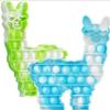 3 Pack/3 Colors - Llama Fidget Bubble Popper Pop It Multi Sensory Toy view 2