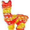 3 Pack/3 Colors - Llama Fidget Bubble Popper Pop It Multi Sensory Toy view 3