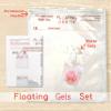 80 Floating Glitter Silver Pearls-Fills 2 Gallons of Transparent Gels for Floating Effect-with Measured Floating Gels Prep Bags for Best Results! view 3